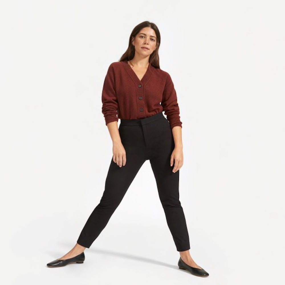 The Fixed-Waist Stretch Cotton Pant